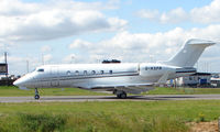 G-KSFR @ EGGW - Global Express at Luton - by Terry Fletcher
