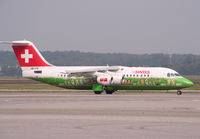 HB-IYS @ LIMC - Special colour scheme to promote Zurich Flughafen shopping paradise. - by Steve Hambleton