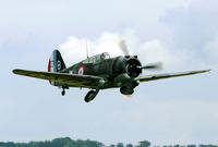 G-CCVH @ EGSU - The only airworthy French WWII fighter is this Curtiss Hawk. It is flying regularly from its home base Duxford. - by Joop de Groot