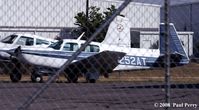 N252AT @ FAY - Mooney and a fence, par for the course