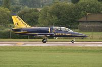 ES-TLC @ EGVA - Taken at the Royal International Air Tattoo 2008 during arrivals and departures (show days cancelled due to bad weather) - by Steve Staunton