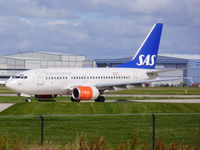 LN-RPW @ EGCC - Scandinavian Airlines - by chrishall