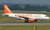 HB-JZQ @ EGBB - Swiss Easyjet A319 arrives at Birmingham UK - by Terry Fletcher