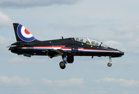 XX325 @ EGXW - For the 2008 season the RAF solo display Hawk is flying in a colour scheme that commemorates 90 years RAF.