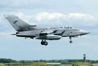 ZA400 @ EGXW - After returning from operaton Telic this Tornado retained its sharks mouth and Tornado Strike Wing badge.