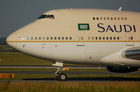 HZ-AIF @ LOWW - Description: Saudi Arabian Royal Flight Boeing 747SP in vienna