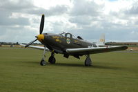 G-CEJU @ EGSU - 3. 219913 The Bell Airacobra at Duxford Flying Legends Air Show July 2008