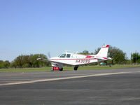 N4309S @ KBMQ - Bonanza taxing before Bluebonnet Airshow - by TorchBCT