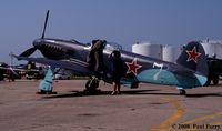N42YK @ NKT - Securing the YAK.  She recently had a gear malfunction, July 29 2008.  No injuries