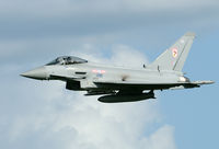 ZJ911 @ EGXW - This picture was taken during the Typhoon demo at Waddington. To make such a photo the aircraft must have been very low. And so it was...