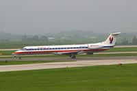N642AE @ CID - Seen from my office window, departing runway 13