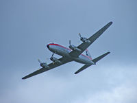G-APSA @ EGLF - Douglas DC-6A/Atlantic Air Transport (sporting British Eagle scheme)