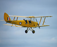 G-AOZH @ EGSU - de Havilland DH-82A Tiger Moth/Duxford (marked as X-2572) - by Ian Woodcock