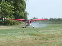 N21117 - Typical start up at Home Field in Burt, NY. - by Terry L. Swann