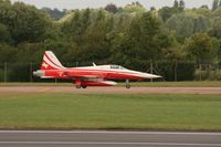 J-3081 @ EGVA - Taken at the Royal International Air Tattoo 2008 during arrivals and departures (show days cancelled due to bad weather) - by Steve Staunton
