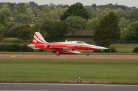 J-3082 @ EGVA - Taken at the Royal International Air Tattoo 2008 during arrivals and departures (show days cancelled due to bad weather) - by Steve Staunton