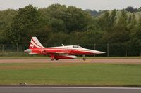 J-3085 @ EGVA - Taken at the Royal International Air Tattoo 2008 during arrivals and departures (show days cancelled due to bad weather) - by Steve Staunton