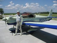 N55ZC @ EZM - AMD Zodiac XLi with proud owner, Jay Maynard, the Tron Guy. - by Jay Maynard