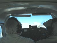 N8153L - Somewhere over Lake Michigan, hey Don, are we going to hit that cloud?
