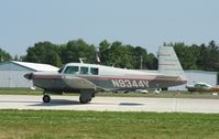N9344V @ KOSH - Mooney M20F - by Mark Pasqualino