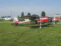 N195BL @ OSH - 1952 Cessna 195 BUSINESSLINER, Jacobs R755-B2 275 Hp radial engine, authentic restoration by Barron Aviation, Goodyear crosswind gear, winner of Bronze Lindy at EAA AirVenture 2008. See article, July 2009-EAA Sport Aviation. - by Doug Robertson