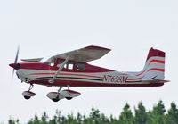 N7658M @ 5W8 - Departing runway 4 - New paint job - by John W. Thomas