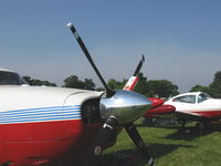 N8915H @ OSH - 1947 North American NAVION, Continental IO-550-B 300 Hp upgrade, 4 blade prop - by Doug Robertson
