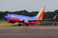 N910WN @ ORF - Southwest Airlines N910WN (FLT SWA83) departing RWY 5 for a short 35-minute flight to Baltimore/Washington Int'l (KBWI).
