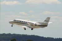 N560JF @ CID - On departure from Runway 13 - by Glenn E. Chatfield