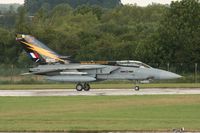 ZE734 @ EGVA - Taken at the Royal International Air Tattoo 2008 during arrivals and departures (show days cancelled due to bad weather) - by Steve Staunton