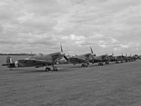 G-AIST @ EGSU - Spitfire F.1A (heads an impressive line up at the Flying Legends show at Duxford) - by Ian Woodcock