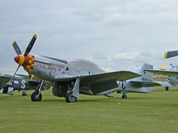F-AZSB @ EGSU - North American P-51D/Duxford - by Ian Woodcock