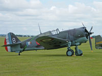 G-CCVH @ EGSU - Curtiss H75-A.1/Duxford - by Ian Woodcock