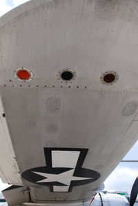 N9856C @ S67 - Recognition Lights. Pacific Princess parked on display at the Warhawk Museum in Nampa Idaho. - by Bluedharma