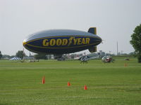 N3A @ OSH - 1976 Goodyear GZ-20A, two Continental IO-360s, at Pioneer Field - by Doug Robertson