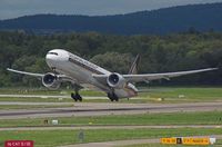 9V-SWS @ LSZH - SINGAPORE AIRLINES new 777-312ER - by Delta Kilo