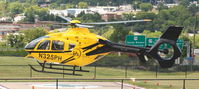N325PH - 2007 Eurocopter EC 135 P2+ taking off from the Danville Life Saving Crew Helipad in Danville Va. - by Richard T Davis