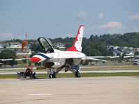 UNKNOWN @ KOFF - THUNDERBIRD NUMBER 2 ON OFFUTT AFB TARMAC - by Gary Schenaman