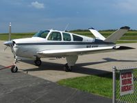 N54VK @ HOC - Doc's Bonanza on the ramp at Highland County. - by Bob Simmermon