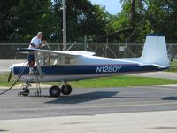 N1280Y @ HOC - Fueling at Hillsboro, Ohio - by Bob Simmermon