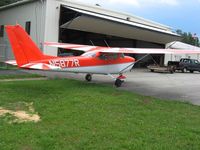 N5877R @ HOC - On the ramp at Hillsboro, Ohio - by Bob Simmermon