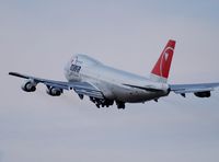 N624US @ LOWW - Northwest B747-200