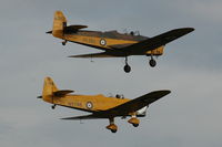 G-AKPF @ EGTH - 45. G-AKPF and G-AJRS in formation at Shuttleworth Evening Air Display 16 Aug 2008