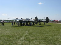 N79123 @ OSH - 1945 Lockheed P-38L-5 LIGHTNING 'Ruff Stuff', two Allison V1710 1,425 Hp each - by Doug Robertson