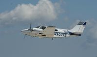 N909TB @ KOSH - Beech B55 - by Mark Pasqualino