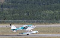 N30HY @ CYXY - Takeoff on amphibious floats at Whitehorse, Yukon. - by Murray Lundberg