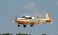 N3444X @ KOSH - Mooney M20E