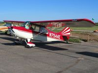 N7544E @ LHQ - On the ramp at Lancaster, Ohio