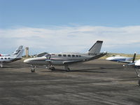 N15DB @ CYS - 1981 Cessna 441 CONQUEST, one Airesearch TPE 331-8 401S and one TPE 331-8 402S counter-rotating turboprops flat rated at 635.5 shp each - by Doug Robertson