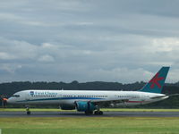 G-OOBE @ EGGD - slowing runway 27 - by Daniel Seaman